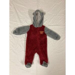Washington Commanders NFL Team Apparel Full-Zip Sleeper Infant Kids Size 3-6M